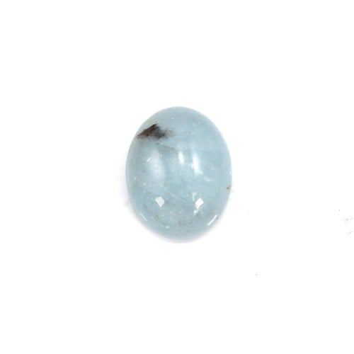 Cabochon aquamarine oval 8x12mm x 1pc