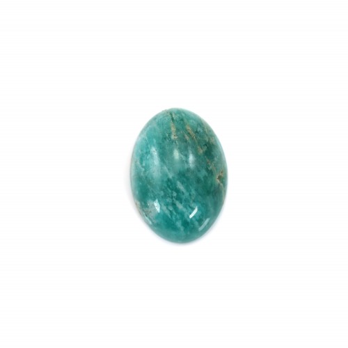 Amazonite cabochon from Peru, in oval shaped, 8x10mm x 1pc