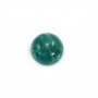 Amazonite cabochon from Peru, in round shape, 10mm x 1pc