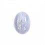 Cabochon oval chalcedony 10x14mm x 1pc