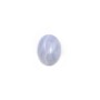 Blue chalcedony cabochon, in oval shaped, 4 * 6mm x 4pcs