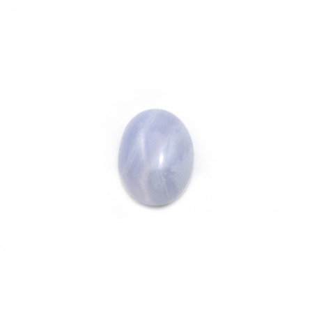 Cabochon de calcédoine bleu, de forme ovale, 4 * 6mm x 4pcs