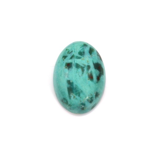 Cabochon chrysocolle dome ovale 10*14mm x 1pc