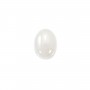 Cabochon jade blanc ovale 13x18mm x 1pc