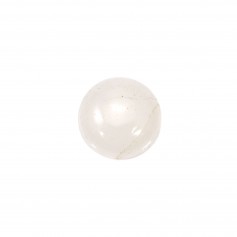 White Jade cabochon, in round shape 16mm x 1pc