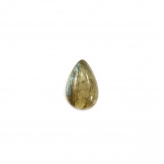 Cabochon of labradorite, in the shape of a drop, 6x9mm x 1pc