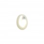 Cabochon ovale 10x14 mm Nacre Blanc x1pc