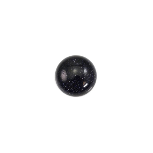 Cabochon Reconstituted Palissandro round 10mm x 1pc