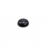 Cabochon Reconstituted Palissandro round 8mm x 1pc