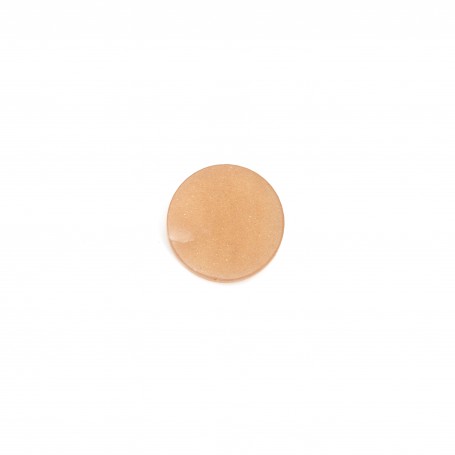 Cabochon de pierre de soleil, de forme ronde plate, 8mm x 1pc