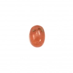 Cabujón de rodocrosita rosa, forma ovalada, tamaño 5x7mm x 2pcs