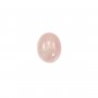 Cabochon Quartz Rose ovale 8x10mm x 5pcs