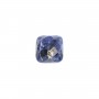 Cabochon sodalite faceted square 10mm x 1pc