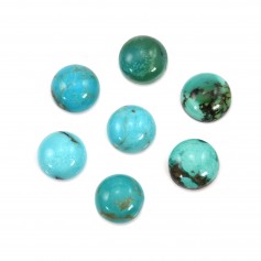 Natural Turquoise Cabochon, in round shape 14mm x 1pc