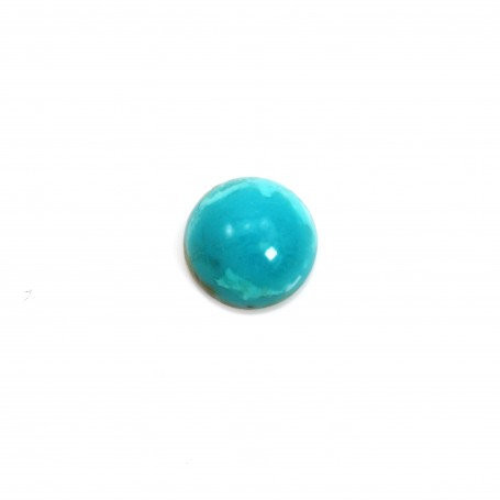 Turquoise cabochon, in round shape 4mm x 1pc
