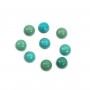 Cabochon Turquoise rond 9mm x1pc