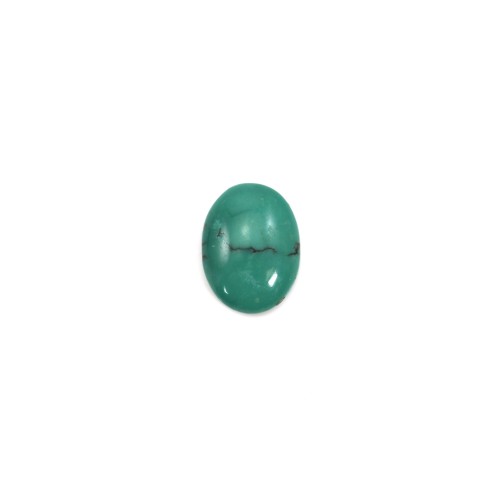 Cabochon turquoise ovale 7*9mm x 1pc