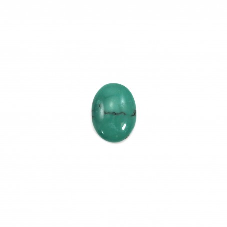 Cabochon turquoise ovale 7x9mm x 1pc