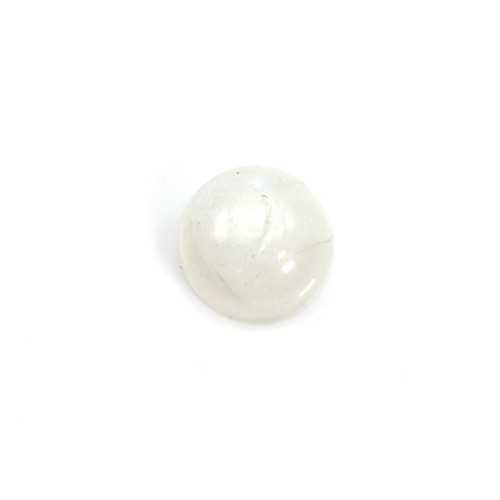 Cabujón de piedra de luna blanca 6mm x 1pc