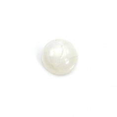 Weißer Mondstein Cabochon rund 6mm x 1pc