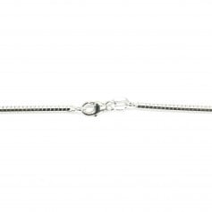Necklace omega 1mm Silver 925 anti-tarnish x 40cm