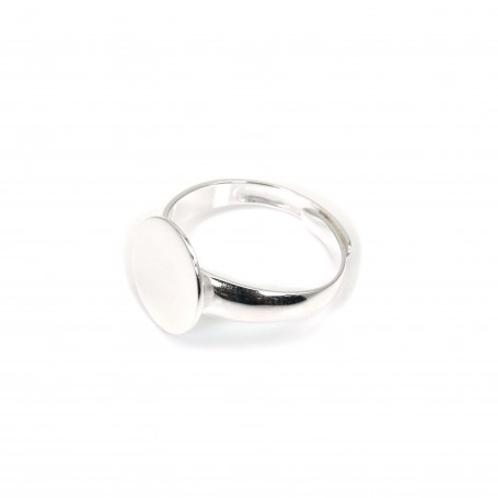 925 silver adjustable ring mounting with a 12mm round base x 1pc