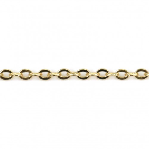 Oval chain golden flash 1.4*1.9mm x 1M