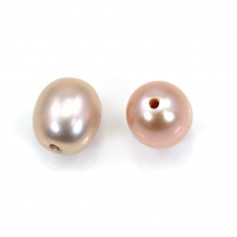 Freshwater cultured pearl, purple, olive, 7-8mm x 1pcs