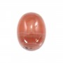 Pink rhodochrosite cabochon, in oval shape, in size of 12x16mm x 1pc
