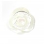 Weißes Perlmutt in Rosenform 10mm x 2 Stk