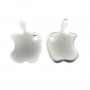 Stainless Steel Apple Charm 304 9x12mm x 2pcs