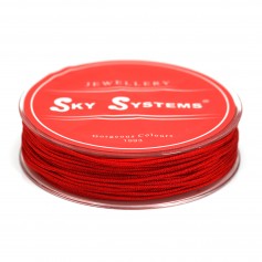 Red polyester thread 1.5mm x 15m