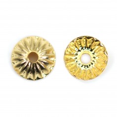 Copa chapada en oro "flash" sobre latón 4.5mm x 10pcs