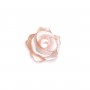 Rosa Perlmutt halb durchbohrt Blumenform (rosa) 10mm x 1Stk