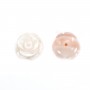 Natural rose shell ''Flower''Semi-perforated 12mm x 1pc