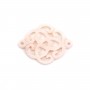 Natural rose shell cloud 18mm x 1pc