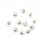Silver 925 Faceted Ball Bead bag 3mm x20pcs