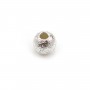 Round diamond bead 4mm - Silver 925x 10pcs