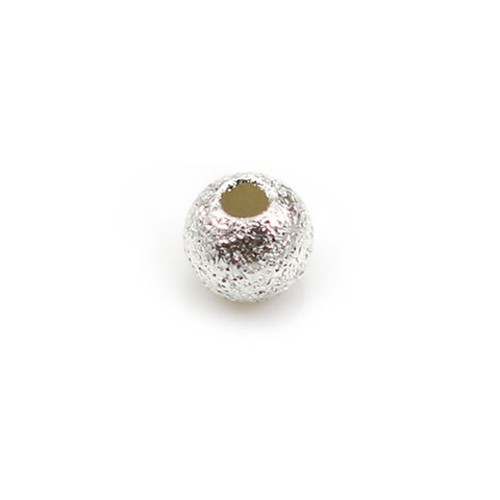 Round shiny silver bead 925 4mm x 10pcs