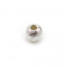 Glänzende runde Perle aus 925er Silber 4mm x 10pcs