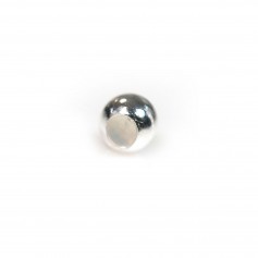 Tappo perla rotondo 3mm argento 925 x 6pz