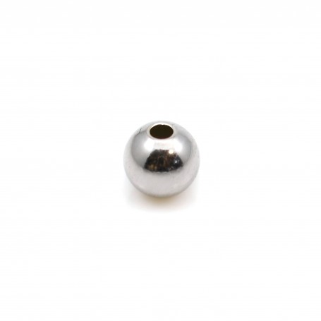 Perle boule en argent rhodié 925 3mm x 20pcs