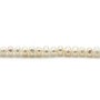 White freshwater pearl oval 4mm x 40cm