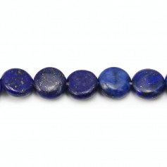 Lapis-lazuli rond plat 8mm x 2pcs