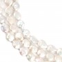Freshwater pearl white baroque x 40cm