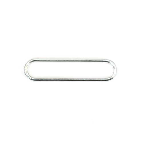 Spacer rectangle round 5x21mm - Silver 925 x 2pcs