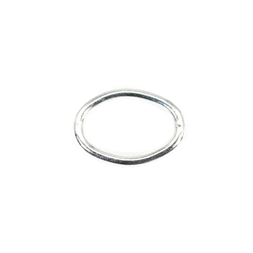 Geschlossene Ringe oval 5x7mm Silber 925 x 10pcs