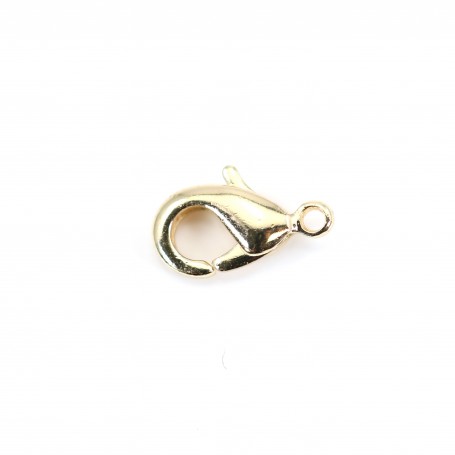  Lobster clasp by "flash" Gold on brass 5x10mm x 10pcs