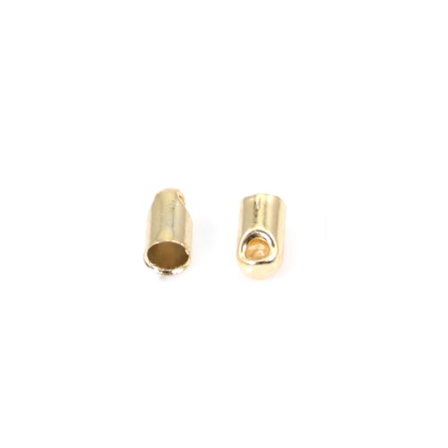 Ball chaine terminators 1.5mm plated by "flash" Gold on brass x 10pcs