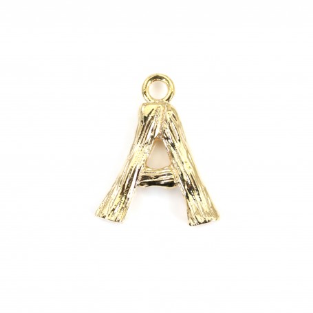Alphabet 10mm, plated with "flash" gold x 1pc